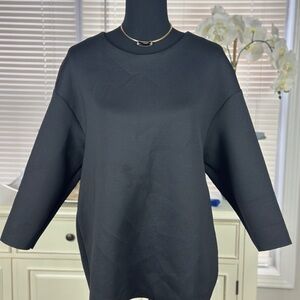 Women's Black Oversized Top